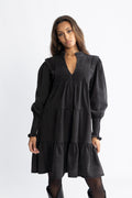 Embla Denim Dress - Black