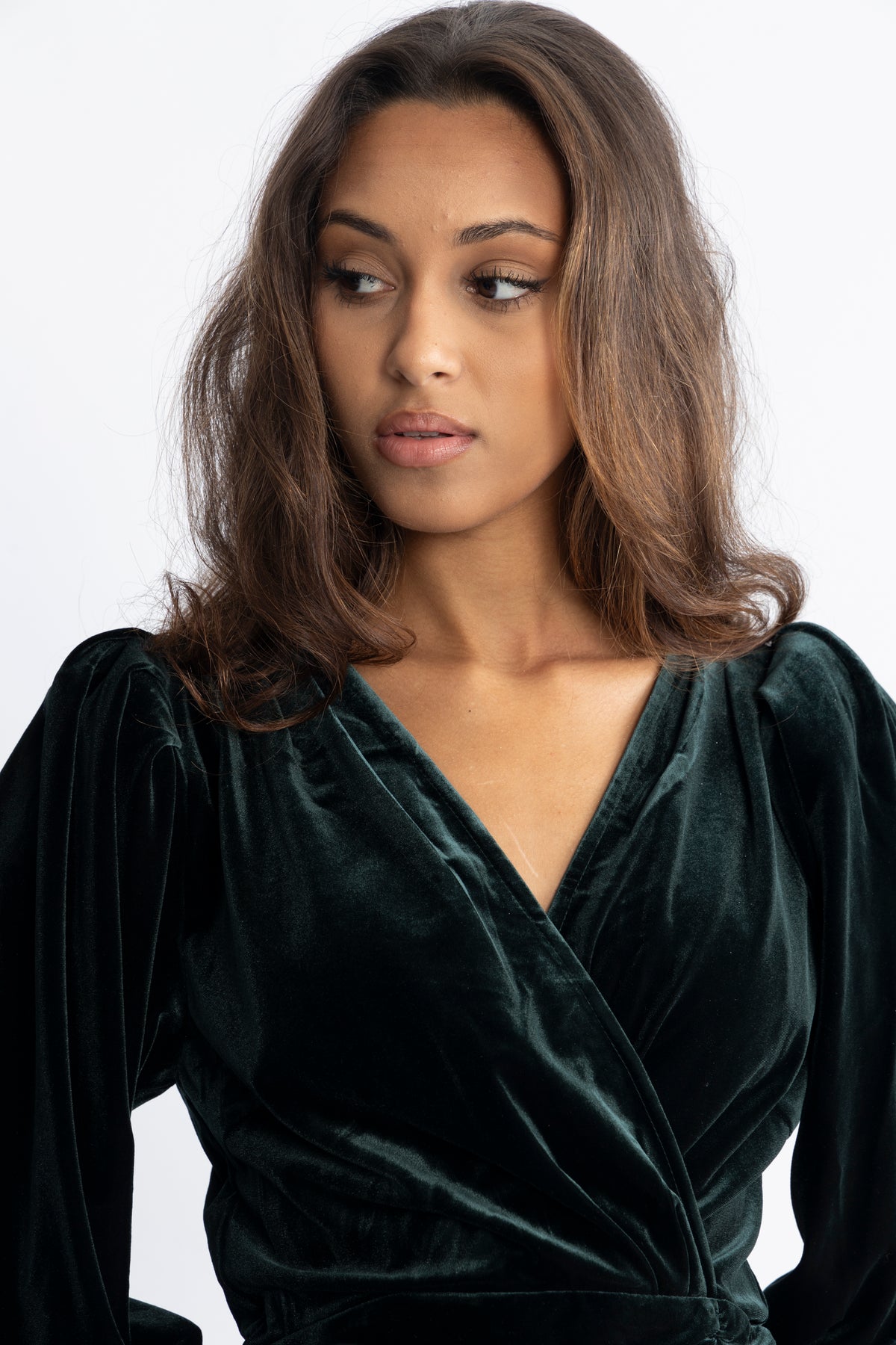 Jade Velvet Dress - Green