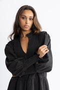 Embla Denim Dress - Black