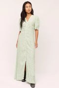 Ellen Long Dress - Green Shades