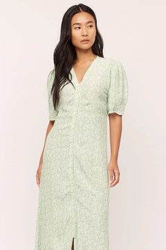 Ellen Long Dress - Green Shades