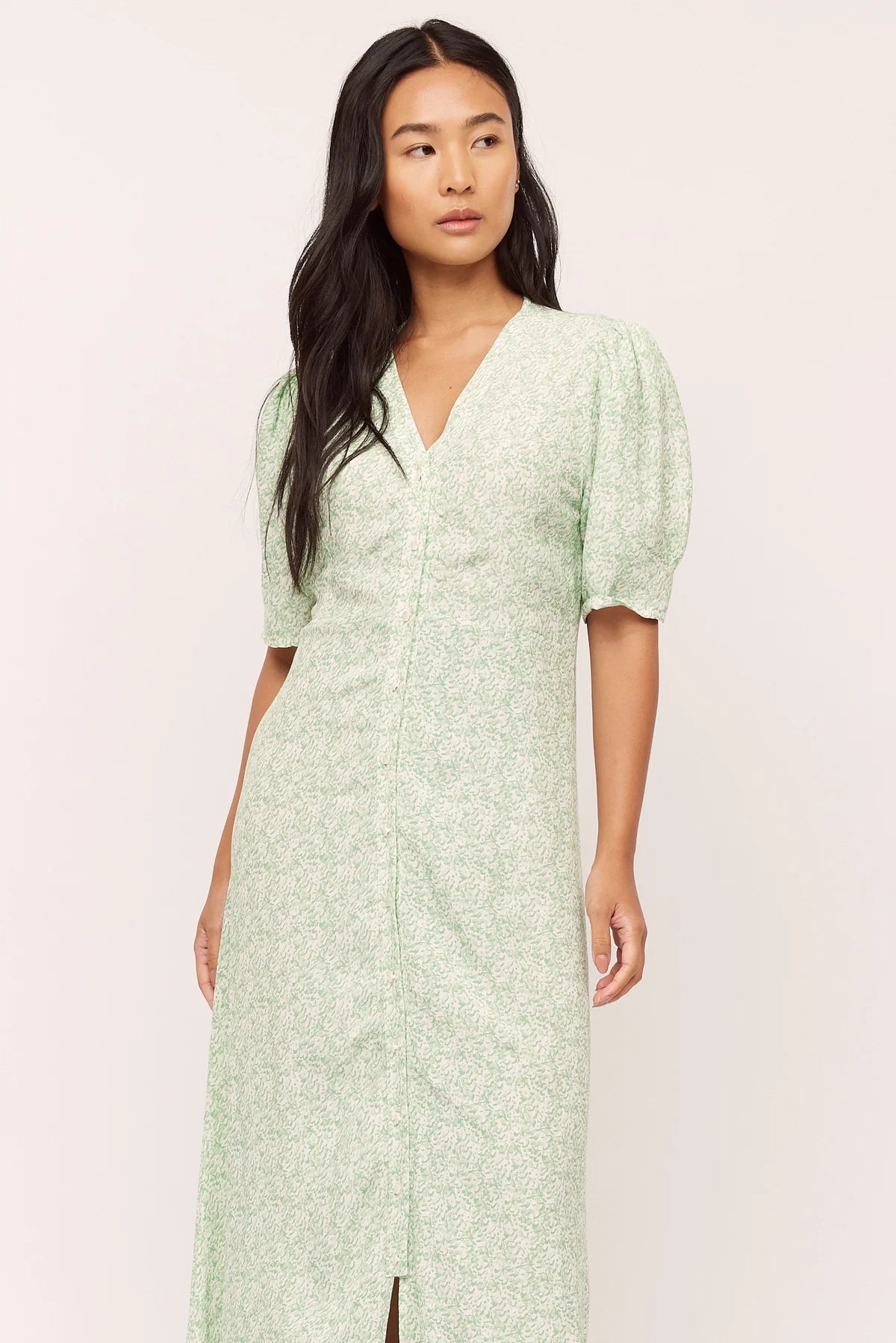 Ellen Long Dress - Green Shades