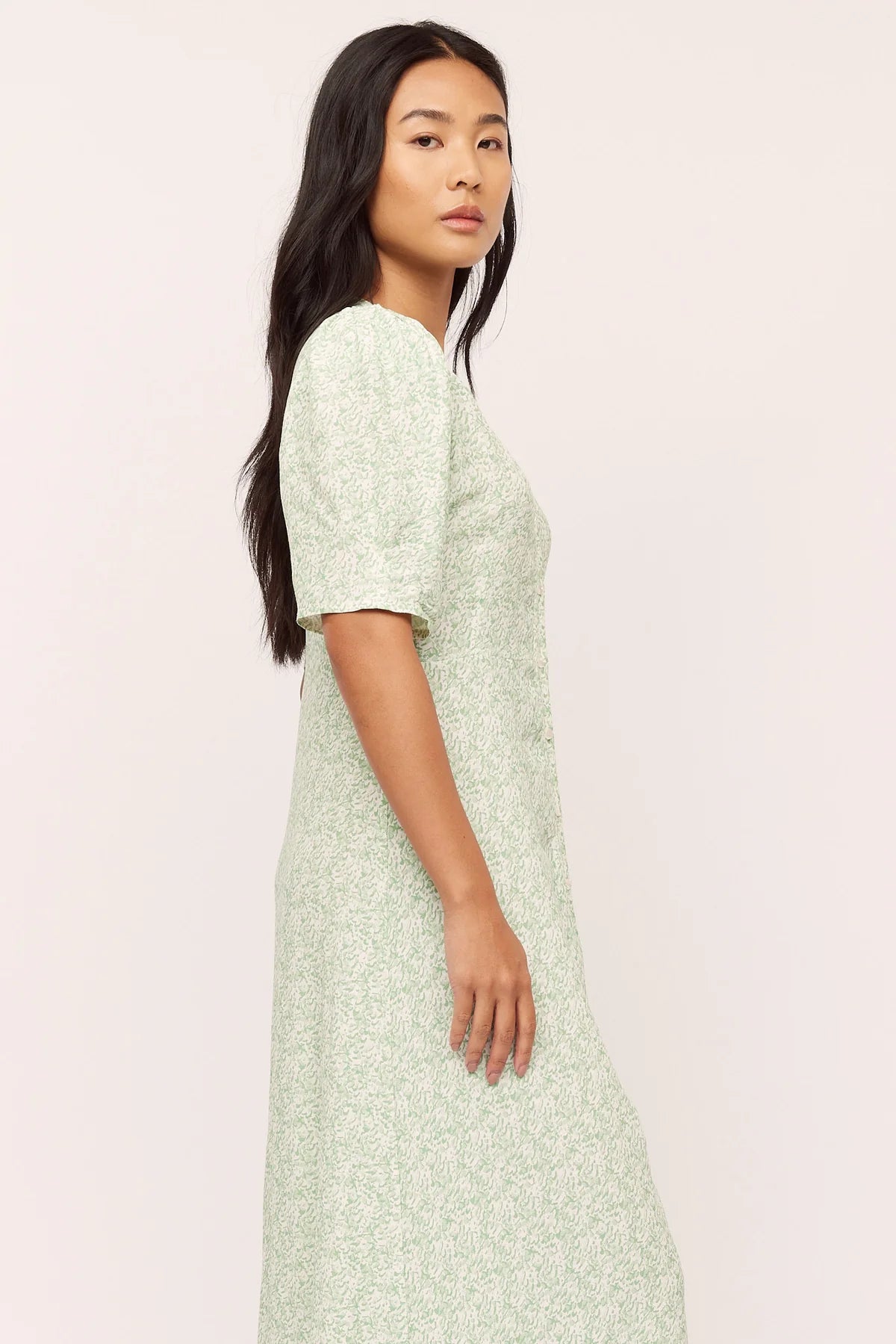 Ellen Long Dress - Green Shades