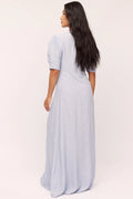 Ellen Long Dress - Blue Petie Flower
