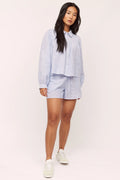 Mai Blouse - Blue Stripe