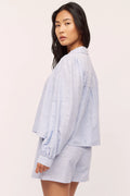 Mai Blouse - Blue Stripe