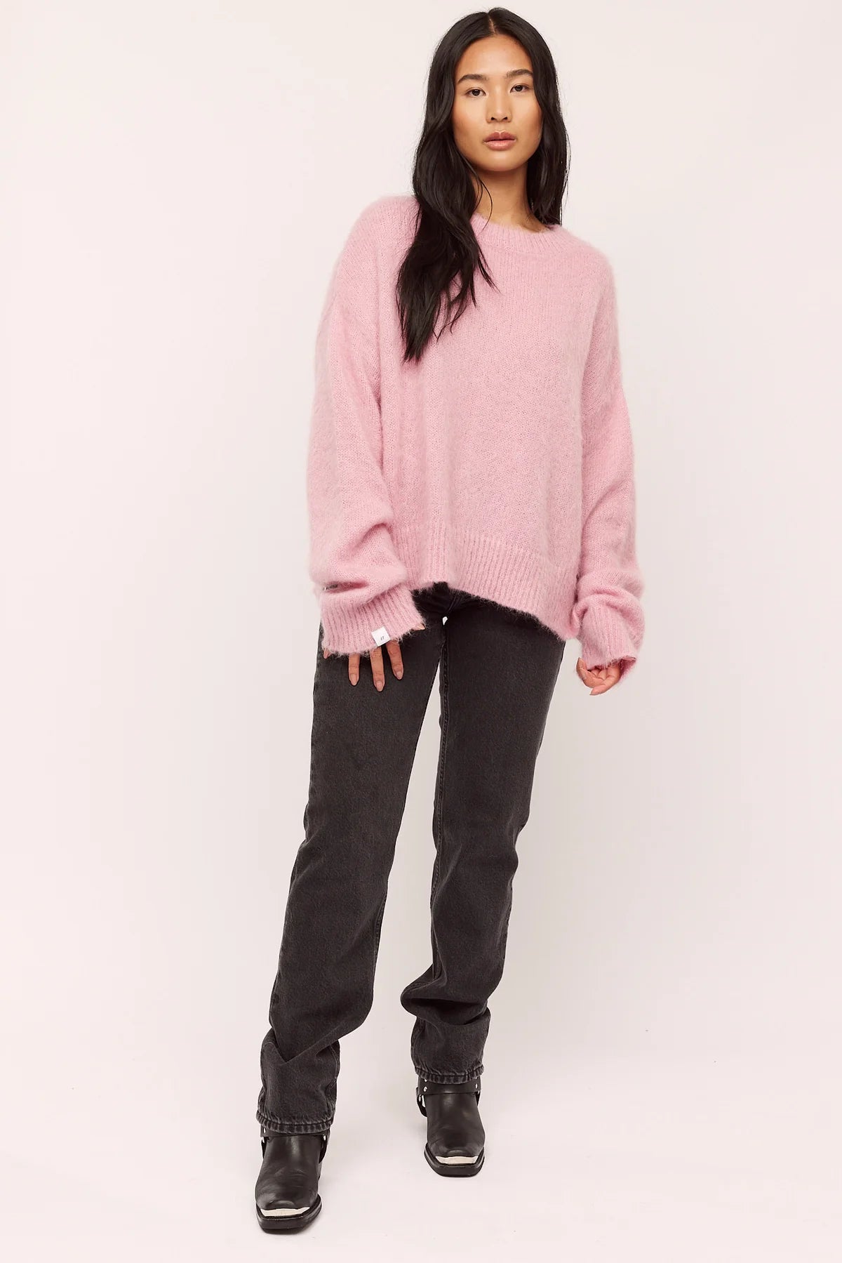 Florie Brushed Sweater - Washed Pink