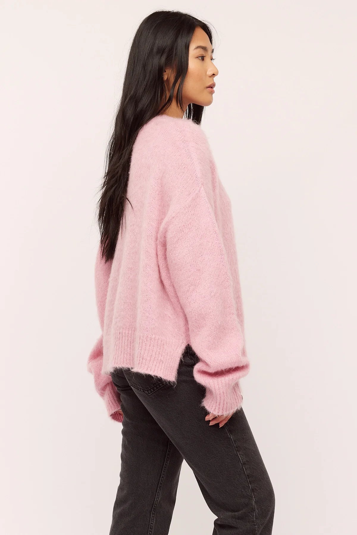 Florie Brushed Sweater - Washed Pink