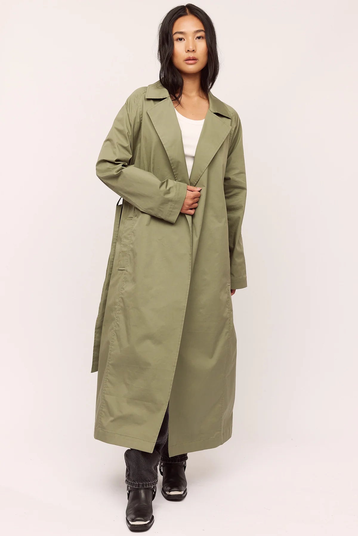 Skygge Trenchcoat - Olive Night