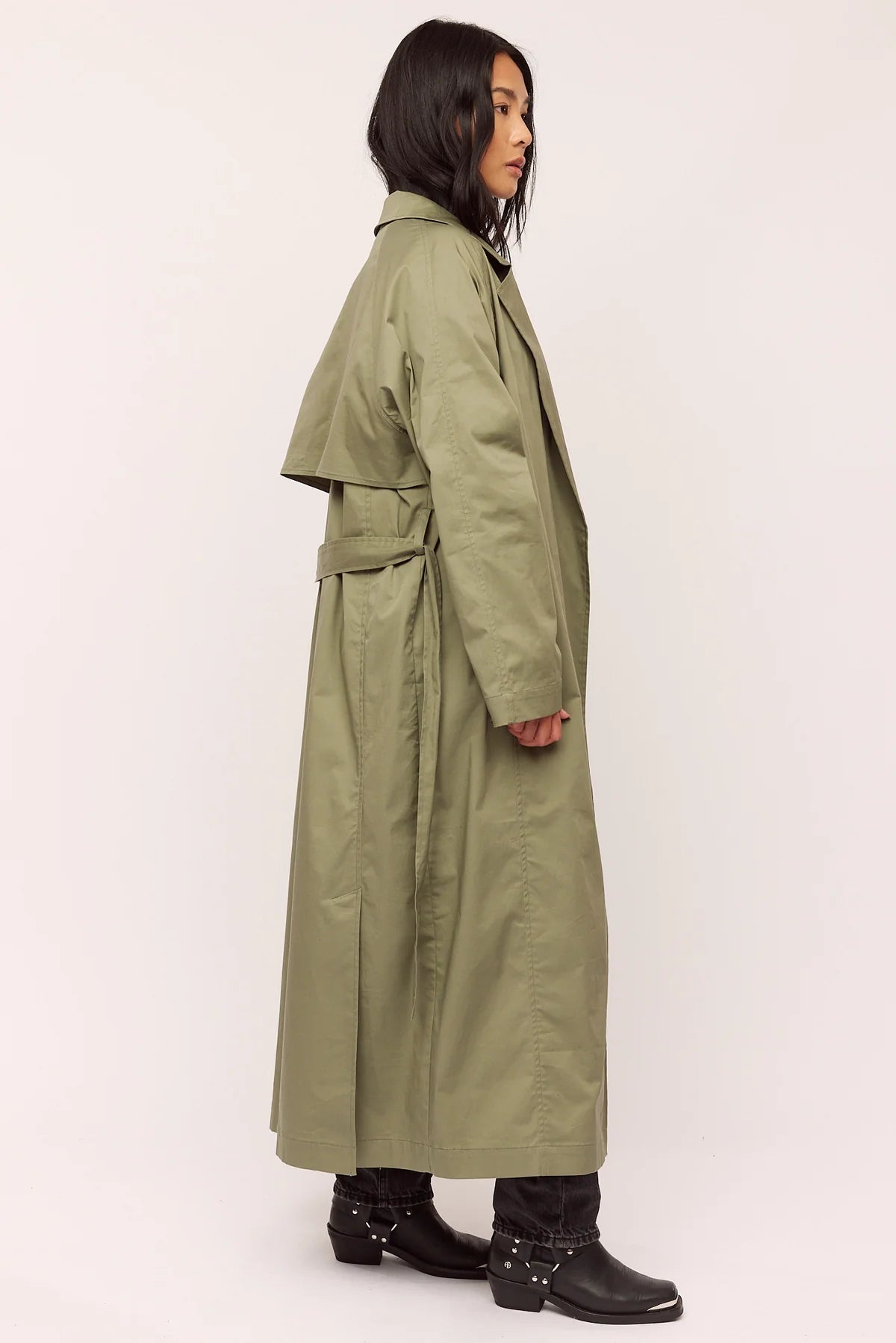 Skygge Trenchcoat - Olive Night