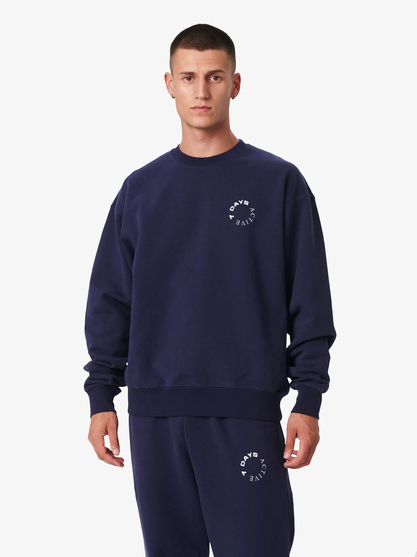 Organic Crew Neck - Navy
