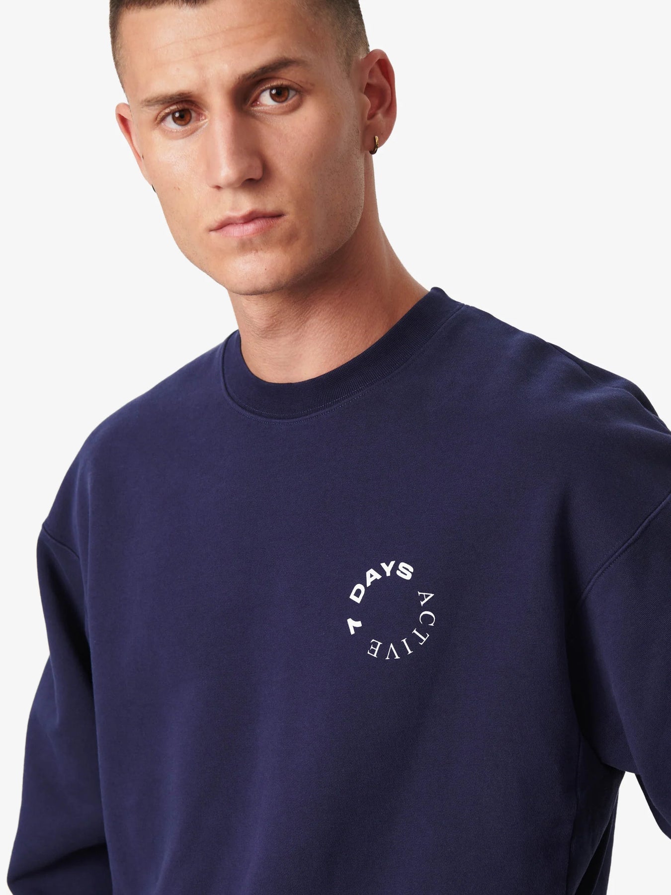 Organic Crew Neck - Navy