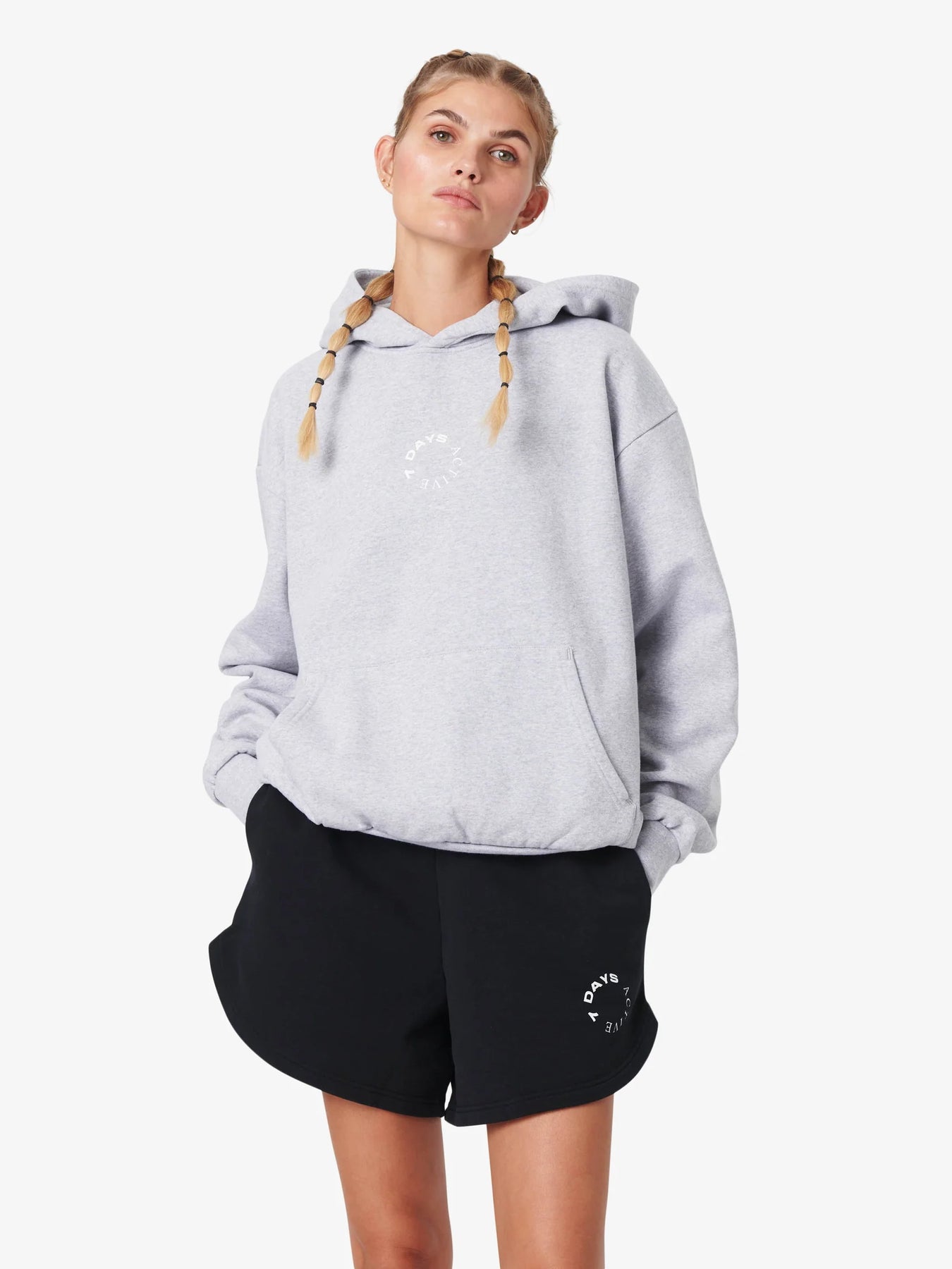 Organic Hoodie - Heather Grey