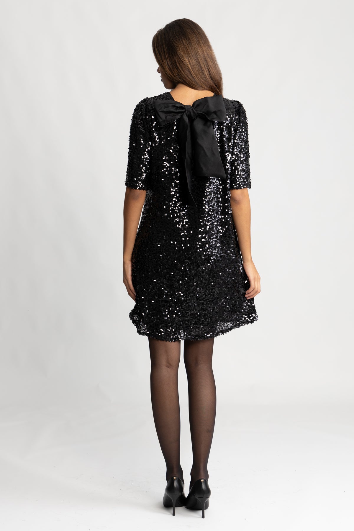 Julfrid Glitter Dress - Svart