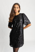 Julfrid Glitter Dress - Svart