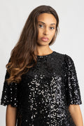 Julfrid Glitter Dress - Svart