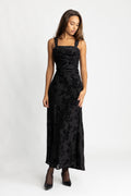 Villgun Velvet Dress - Black