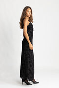 Villgun Velvet Dress - Black