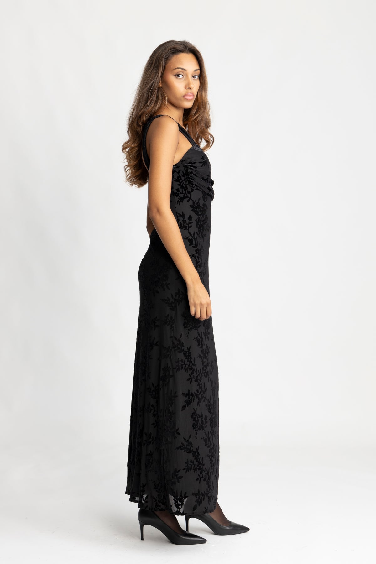 Villgun Velvet Dress - Black