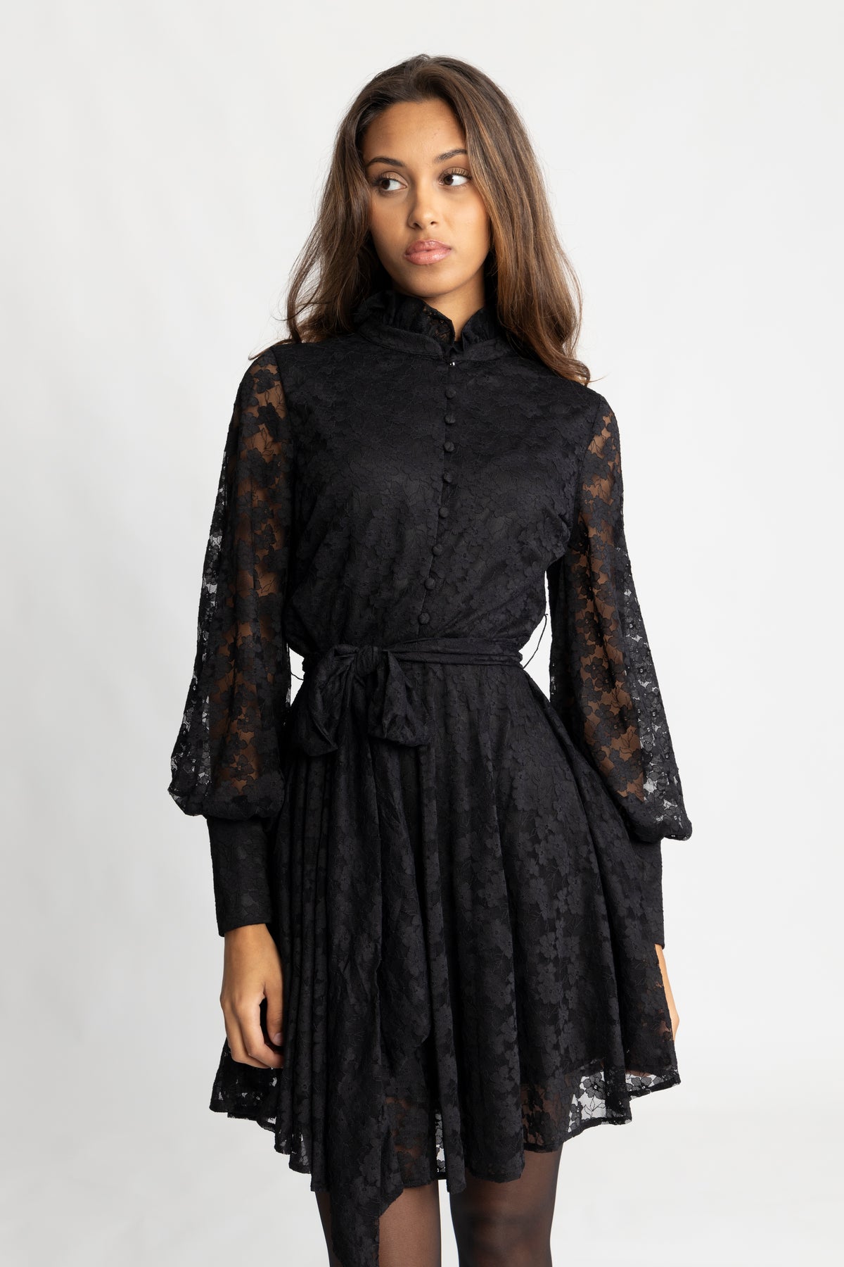 Saga Lace Dress - Black