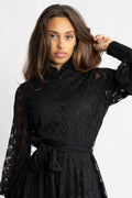 Saga Lace Dress - Black