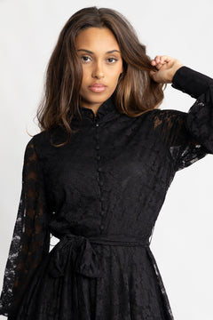 Saga Lace Dress - Black