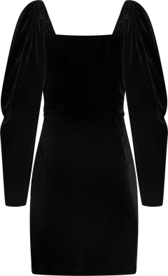 Valda Velvet Dress - Black