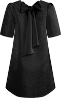 Bertine Bow Dress - Black