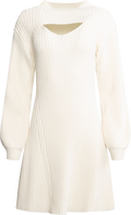 Norfrid Knit Dress - Creme