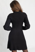 Norfrid Knit Dress - Black