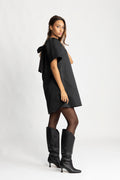 Bertine Bow Dress - Black