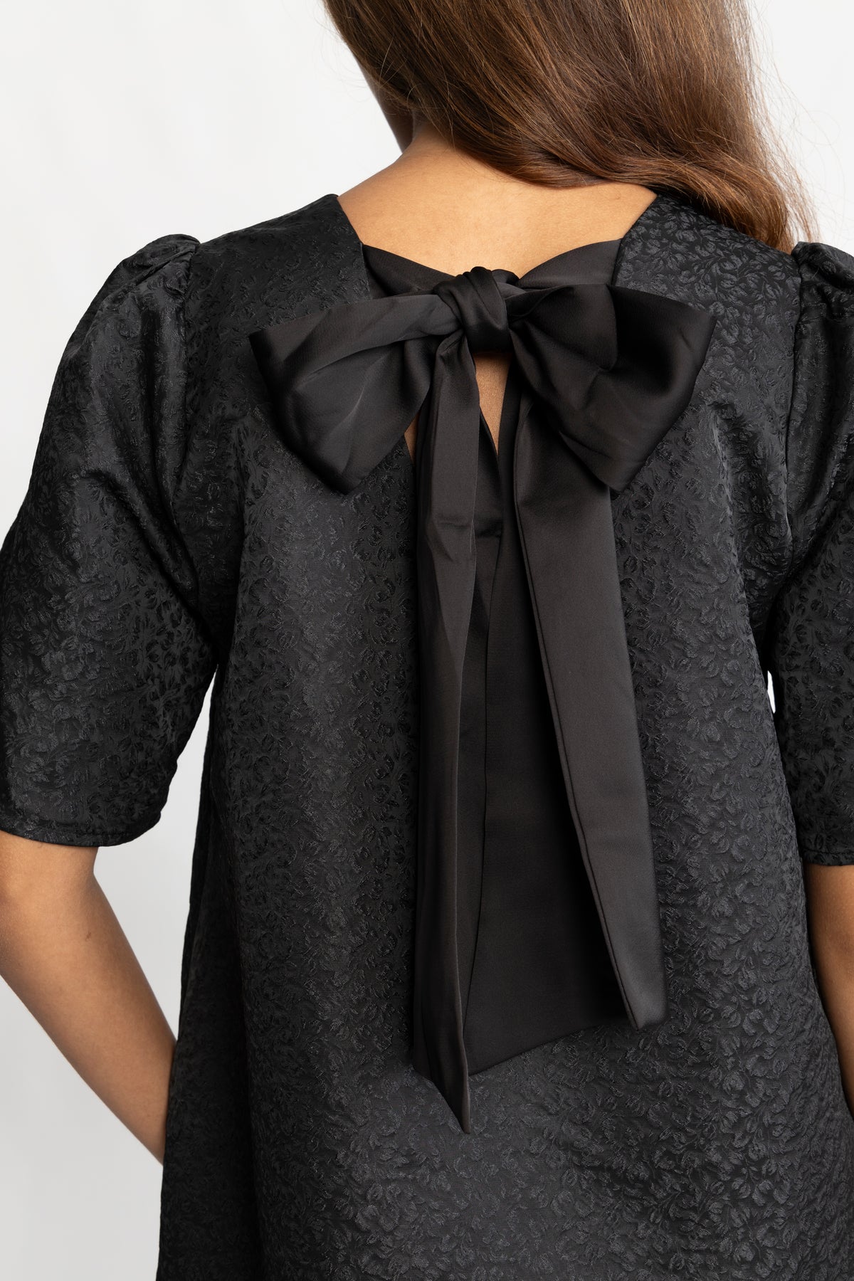 Bertine Bow Dress - Black