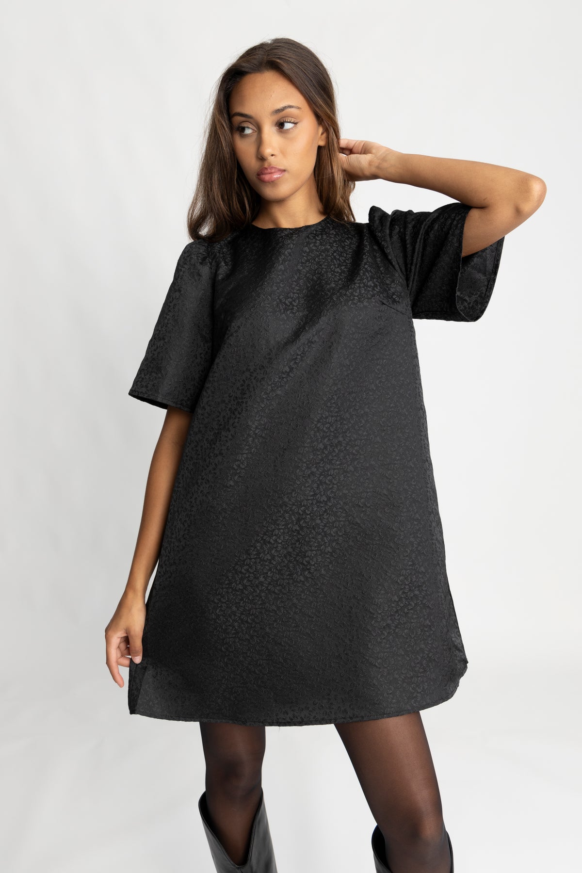 Bertine Bow Dress - Black