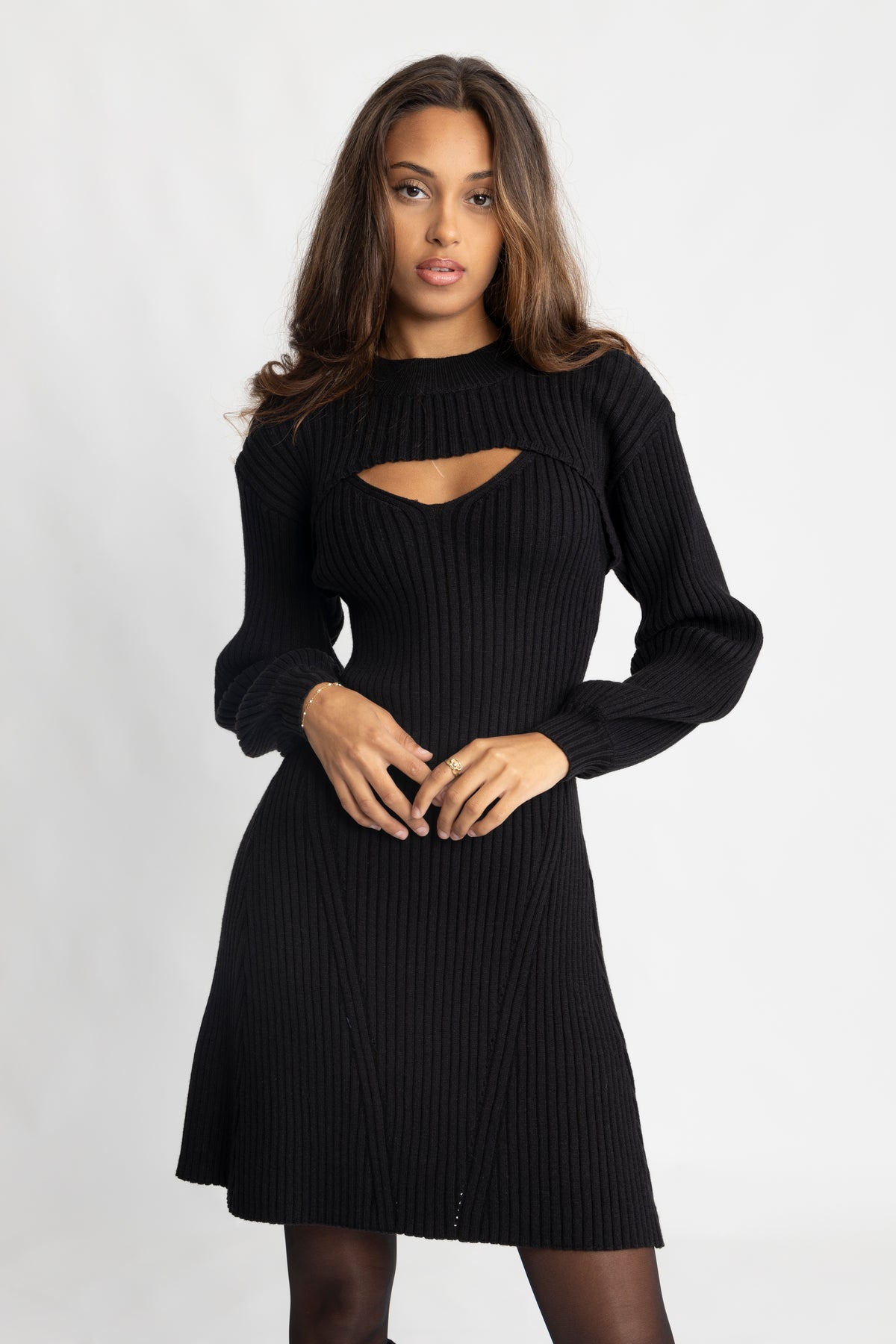 Norfrid Knit Dress - Black
