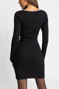 Nor Knit Pearl Dress - Svart