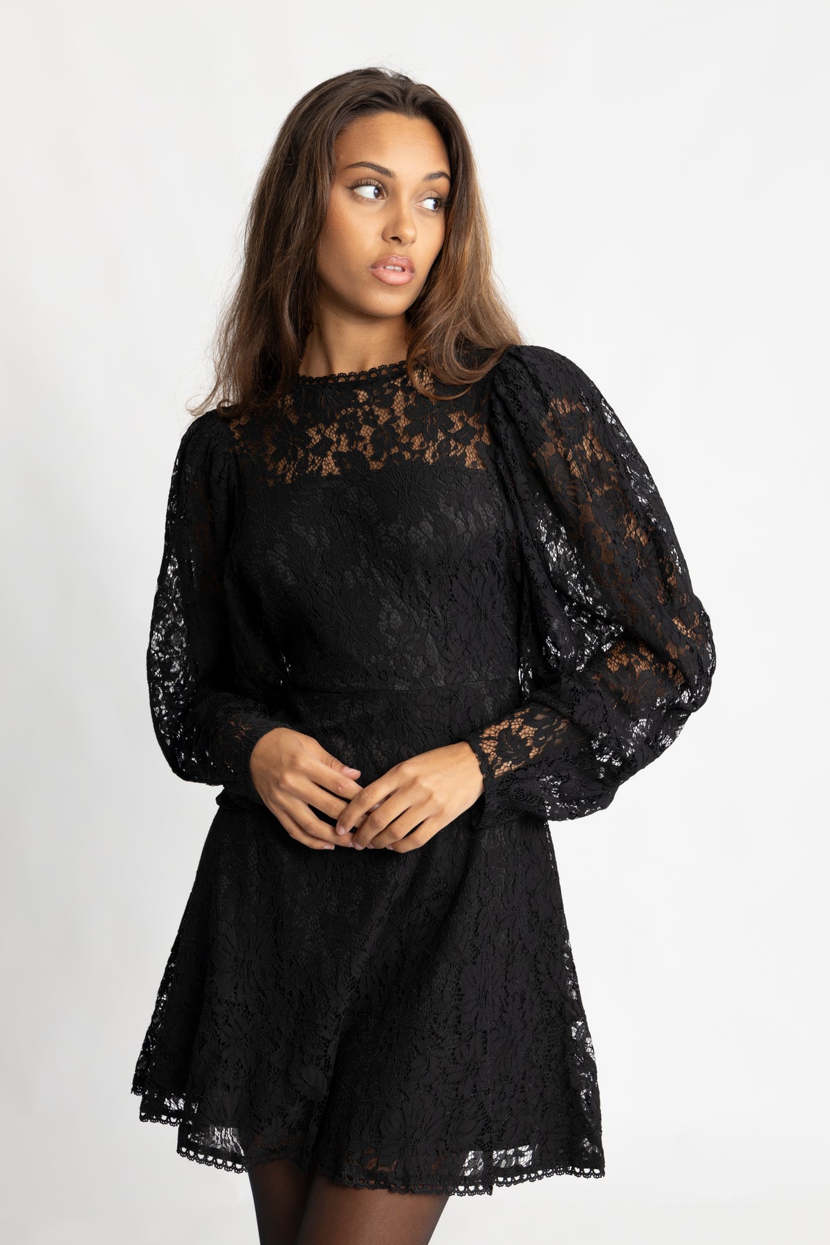Lone Lace Dress - Black