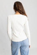 Norhild Knit Cardigan - Creme