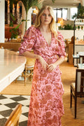 Valkyrie Long Dress - Pink Paisley