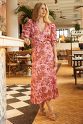 Valkyrie Long Dress - Pink Paisley