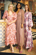 Alva Sparkle Dress - Pink Gold