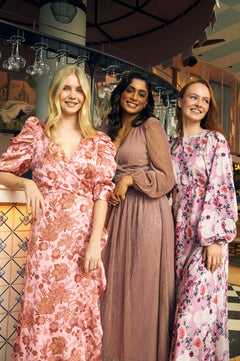 Edda Print Dress - Rose