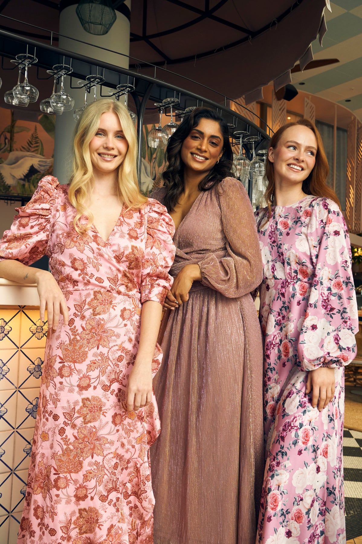 Edda Print Dress - Rose