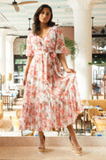 Gyri Golden Dress - Rosendal Red