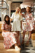 Svanhild Brocade Dress - White