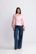 Jofrid Bow Blouse - Rosa