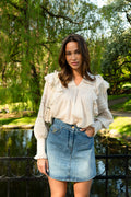 Vårun Voile Blouse - Ivory