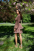 Jade Wave Dress - Light Pink Sparkle