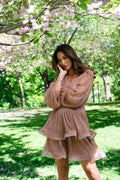 Jade Wave Dress - Light Pink Sparkle