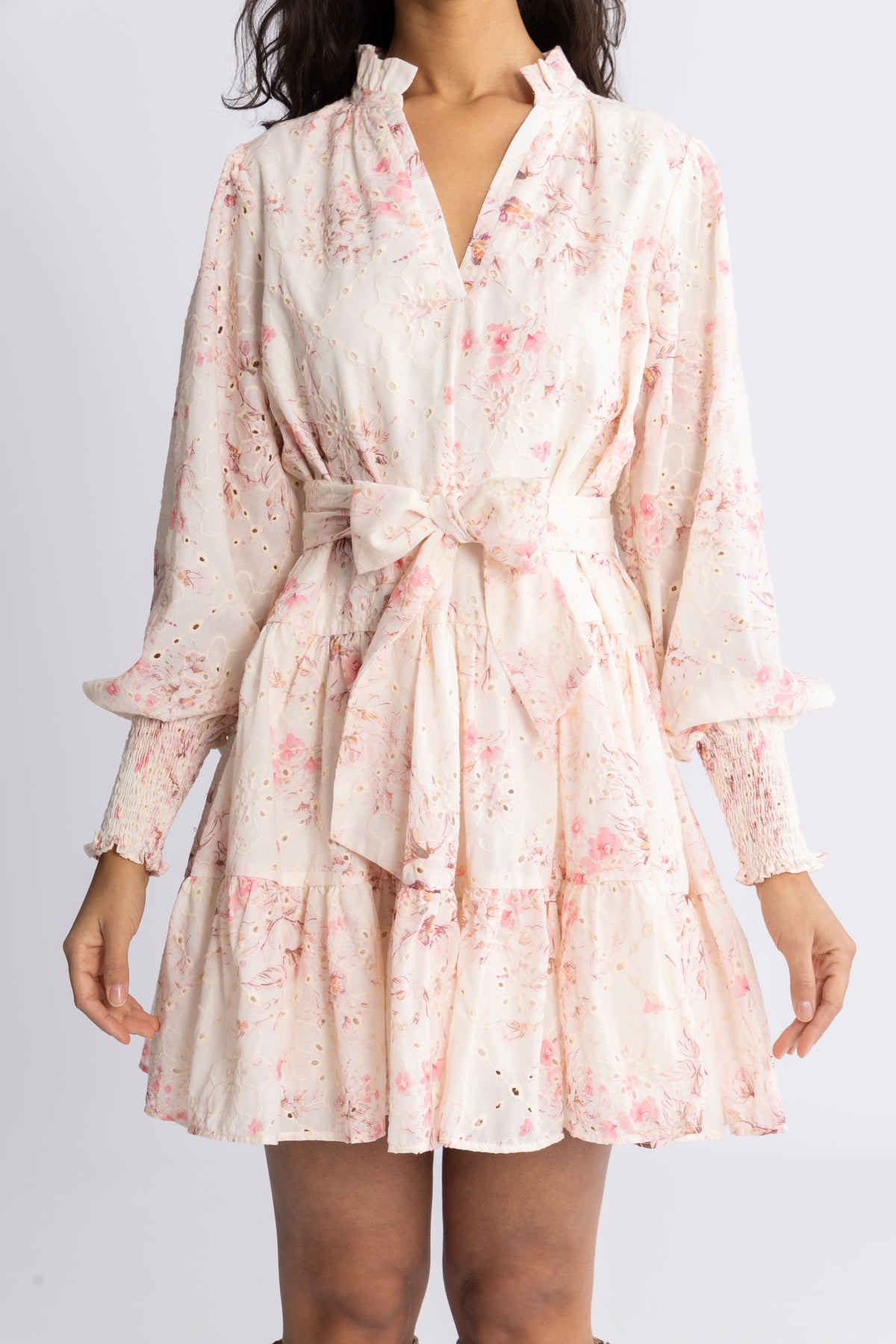 Delphine B Anglaise Klänning - Rosa