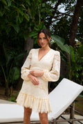 Lani Lace Mini Dress - Creme